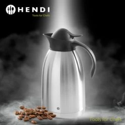 Hendi Thermoskan 2 Liter - Isoleerkan Met Drukknop - Zwart - Ø14,5x(H)26cm 13 Hendi Thermoskan 2 Liter - Isoleerkan Met Drukknop - Zwart - Ø14,5x(H)26cm -Koffiedrank Winkel 1200x1200 398
