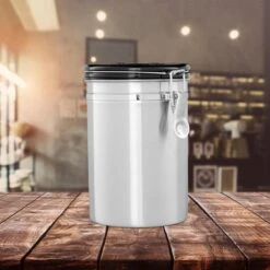 Relaxdays Voorraadbus Koffie - Koffieblik - Luchtdicht - Koffiebus - Zilver - Metaal Groot 9 Relaxdays Voorraadbus Koffie - Koffieblik - Luchtdicht - Koffiebus - Zilver - Metaal Groot -Koffiedrank Winkel 1200x1200 480