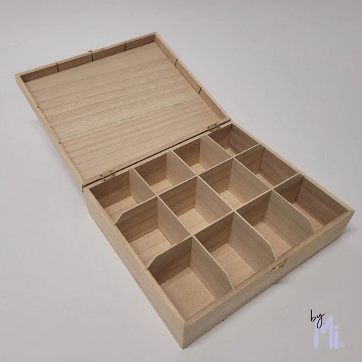 Bymi | Theedoos 12 Vaks | Opdruk But First Tea | Housewarming | Uitzet | Cadeau Voor Haar 3 Bymi | Theedoos 12 Vaks | Opdruk But First Tea | Housewarming | Uitzet | Cadeau Voor Haar - Afbeelding 3