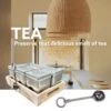 Tea Treasure Plateau Zilver - Losse Thee - Theeblikken - Theedoos- Theeplateau - Maatschep - Theebeleving- Cadeau