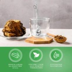 Theezeef Met Handvat Inclusief Lekplaatje - Set Van 3 Stuks - Thee Ei Voor Losse Thee - Theefilter Voor Losse Thee - Thee Infuser 12 Theezeef Met Handvat Inclusief Lekplaatje - Set Van 3 Stuks - Thee Ei Voor Losse Thee - Theefilter Voor Losse Thee - Thee Infuser -Koffiedrank Winkel 1200x1200 522