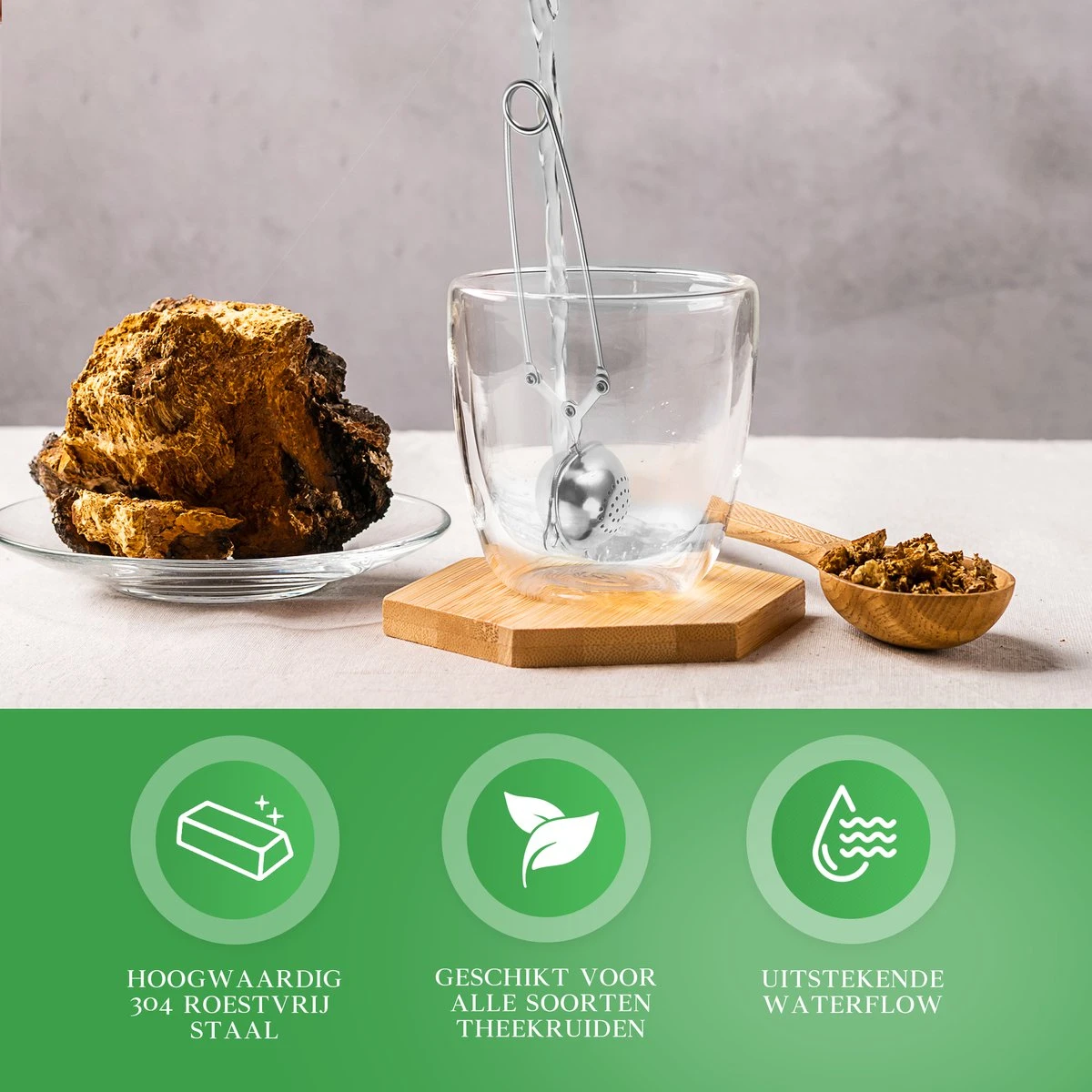 Theezeef Met Handvat Inclusief Lekplaatje - Set Van 3 Stuks - Thee Ei Voor Losse Thee - Theefilter Voor Losse Thee - Thee Infuser 4 Theezeef Met Handvat Inclusief Lekplaatje - Set Van 3 Stuks - Thee Ei Voor Losse Thee - Theefilter Voor Losse Thee - Thee Infuser - Afbeelding 4