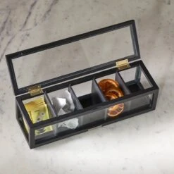 Riviera Maison Theedoos - Urban Loft Tea Box - Zwart -Koffiedrank Winkel 1200x1200 542