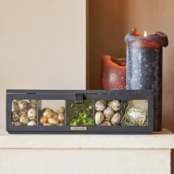 Riviera Maison Theedoos - Urban Loft Tea Box - Zwart -Koffiedrank Winkel 1200x1200 543