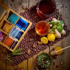 Bambuswald© Houten Theedoos Met 6 Vakken Gemaakt Van 100% Duurzame Bamboe -Koffiedrank Winkel 1200x1200 557