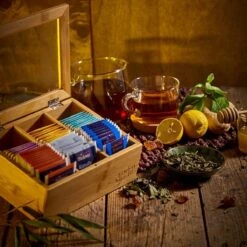 Bambuswald© Houten Theedoos Met 6 Vakken Gemaakt Van 100% Duurzame Bamboe -Koffiedrank Winkel 1200x1200 560