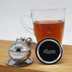 Blended Lifestyle® Theezeef Met Veer - Set Van 2 - Inclusief Lekplaatjes - Geschikt Voor Losse Kruiden -Koffiedrank Winkel 1200x1200 582