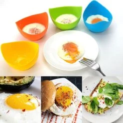 IGOODS 4 Pack Egg Poacher Cups - Perfect Gepocheerde Eieren - Egg Maker Niet-gepocheerde Eieren Cups BPA Gratis Siliconen Ei Poacher Cups Magnetron Ei Poacher- Ei Poacher Pan- Boiler Steamer- Magnetron Eieren -Koffiedrank Winkel 1200x1200 601