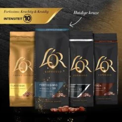 L'OR Espresso Fortissimo Koffiebonen (10) - 4 X 500 Gram -Koffiedrank Winkel 1200x1200 671