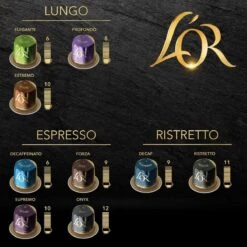 L'OR Lungo Elegante Koffiecups - Intensiteit 6/12 - 10 X 10 Capsules 15 L'OR Lungo Elegante Koffiecups - Intensiteit 6/12 - 10 X 10 Capsules -Koffiedrank Winkel 1200x1200 703