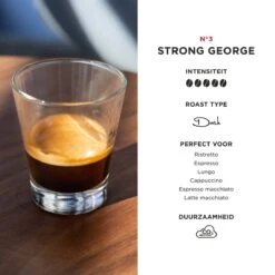 Aroma Club - Krachtige Koffiebonen 1KG - No. 3 Strong George - Koffie Intensiteit 5/5 -Koffiedrank Winkel 1200x1200 810