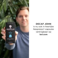 Aroma Club - Cafeïnevrije Koffiebonen 1KG - No. 5 Decaf John - Koffie Intensiteit 3/5 -Koffiedrank Winkel 1200x1200 813