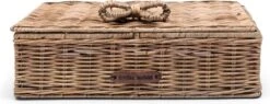 Riviera Maison Theedoos Rotan - Rustic Rattan Rue Du Bac Tea Box - Naturel