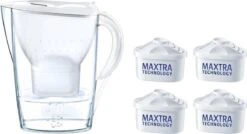 BRITA Waterfilterbundel Marella Cool White + 4 MAXTRA+ Filterpatronen -Koffiedrank Winkel 1200x649