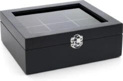 Bredemeijer - Theedoos 6-vaks Venster Bamboe Zwart -Koffiedrank Winkel 1200x790 2