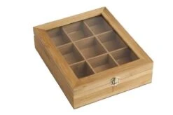 Bredemeijer - Theedoos 9-vaks Venster Bamboe Natural -Koffiedrank Winkel 1200x798 1