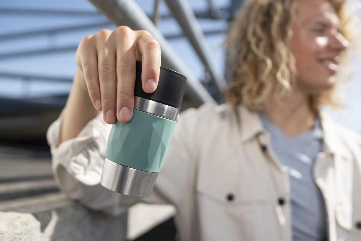 Tefal Compact Travel Mug Compact Thermosfles - 0,3 L - Groen 3 Tefal Compact Travel Mug Compact Thermosfles - 0,3 L - Groen - Afbeelding 3