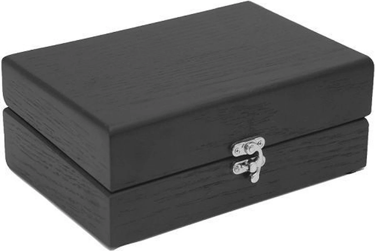 Joe Frex Theebox Beuken - Zwart 2 Joe Frex Theebox Beuken - Zwart - Afbeelding 2