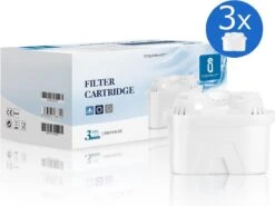 Aigostar Waterfilterpatronen Pure - 3 Stuks - Waterfilter - Filterpatronen - Brita Maxtra+ Compatible -Koffiedrank Winkel 1200x898