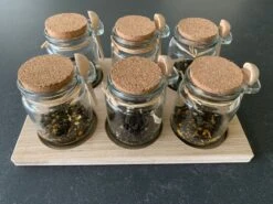 Theeplank Met 6 Potjes En Houten Lepel Voor Thee Theeplateau ( Vervanger Van Theedoos ) MeubelZwagerij -Koffiedrank Winkel 1200x900 3