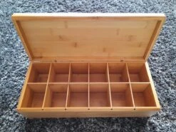 Theedoos Bamboe - Thee - 12 Vaks -Koffiedrank Winkel 1200x900 5