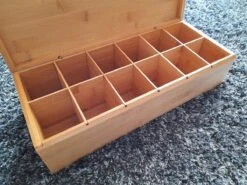 Theedoos Bamboe - Thee - 12 Vaks -Koffiedrank Winkel 1200x900 7