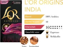 L'OR Espresso Origins India (10) - 10 X 10 Koffiecups -Koffiedrank Winkel 1200x902 1