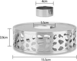 INTIRILIFE Theepot Warmer In Zilver – Roestvrijstalen Theepot Met Patroon Voor Hittebestendige Theepotten – Roestvrijstalen Theewarmer Voor Koffie, Thee En Nog Veel Meer. -Koffiedrank Winkel 1200x955 2
