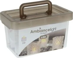 Merkloos Box Met 24 LED-Theelichtjes -Koffiedrank Winkel 1200x963