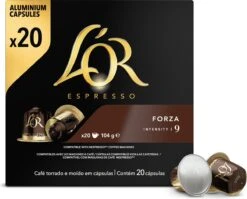 L'OR Espresso Forza Koffiecups - Intensiteit 9/12 - 10 X 20 Capsules -Koffiedrank Winkel 1200x968 3