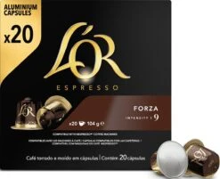 L'OR Espresso Forza Koffiecups - Intensiteit 9/12 - 10 X 20 Capsules -Koffiedrank Winkel 1200x975 4