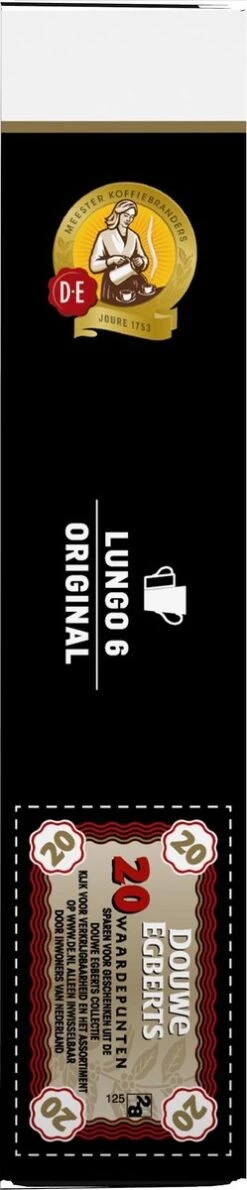 Douwe Egberts Lungo Original Koffiecups - Intensiteit 6/12 - 10 X 20 Capsules -Koffiedrank Winkel 249x1200 2