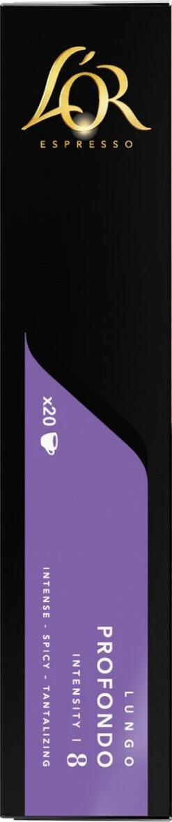 L'OR Lungo Profondo Koffiecups - Intensiteit 8/12 - 4 X 40 Capsules -Koffiedrank Winkel 251x1200 6