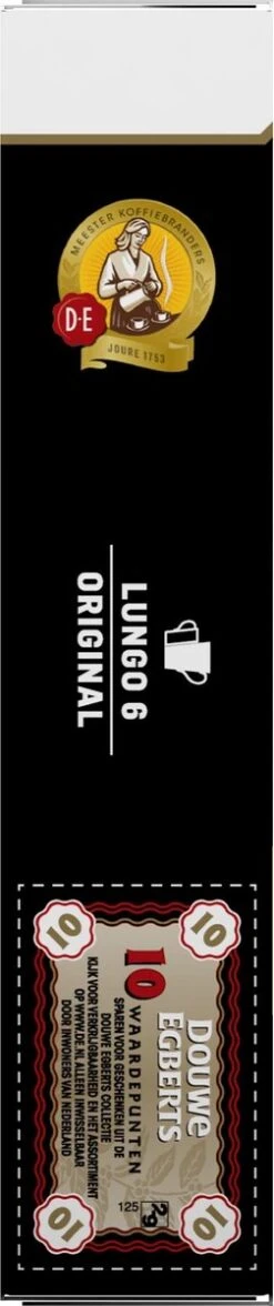 Douwe Egberts Lungo Original Koffiecups - Intensiteit 6/12 - 10 X 10 Capsules -Koffiedrank Winkel 252x1200
