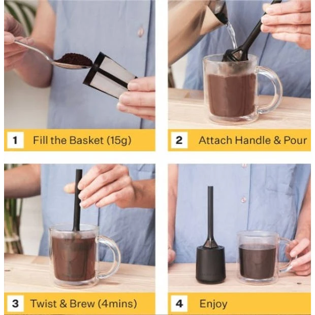Brew It Stick Koffie Infuser - Grijs - Barista & Co 3 Brew It Stick Koffie Infuser - Grijs - Barista & Co - Afbeelding 3