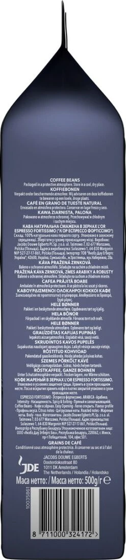 L'OR Espresso Fortissimo Koffiebonen (10) - 4 X 500 Gram -Koffiedrank Winkel 271x1200