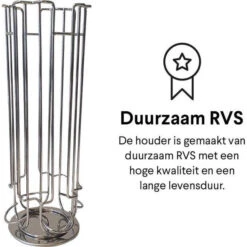 Zindoo Capsulehouder - 24 Cups - Zilver -Koffiedrank Winkel 3427624 7a3fd76c