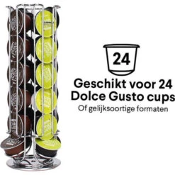 Zindoo Capsulehouder - 24 Cups - Zilver -Koffiedrank Winkel 3427624 7a8dd2ab