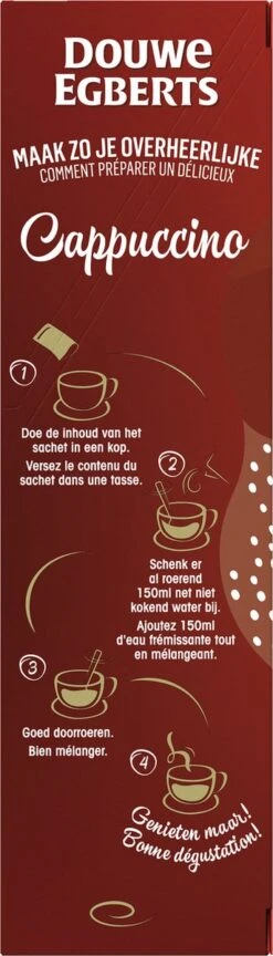 Douwe Egberts Verwenkoffie Cappuccino Oploskoffie - 5 X 10 Zakjes -Koffiedrank Winkel 343x1200 2