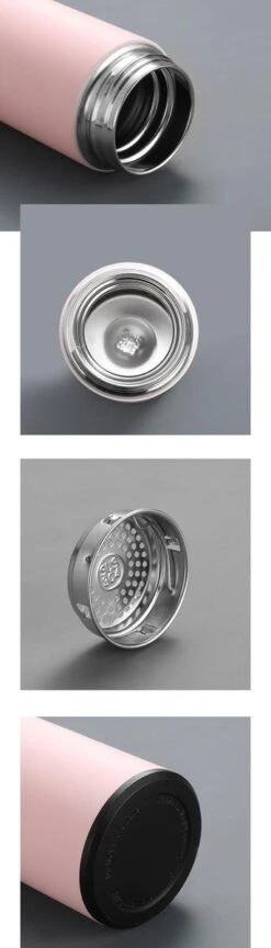 Slimme Thermosfles Met LCD Temperatuur Display - Curver Isolatiefles 500 ML - Rubber Coating - Dubbelwandige Thermosfles - Thermosbeker - Isoleerfles - Thermoskan - Travel Mug - Bidon Drinkfles - Koffiebeker - Drinkflessen - RVS - Smart Thermos -Koffiedrank Winkel 343x1200