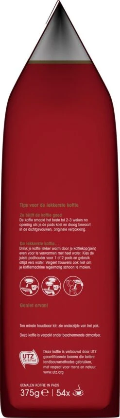 Douwe Egberts Aroma Rood Koffiepads - 4 X 54 Pads -Koffiedrank Winkel 345x1200 1