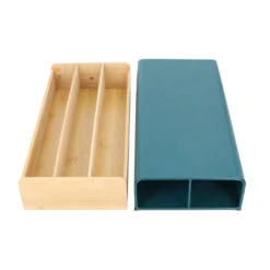 4goodz Capsulehouder Nespresso Metaal/bamboe 30 Cups 38x18x7cm - Blauw -Koffiedrank Winkel 3528855 637cf16b
