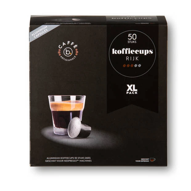 Blokker Aluminium Koffiecapsules Rijk - 50 Stuks 1 Blokker Aluminium Koffiecapsules Rijk - 50 Stuks