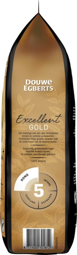 Douwe Egberts Excellent Gold Koffiebonen - 5/9 Intensiteit - 4 X 1kg -Koffiedrank Winkel 362x1200 3