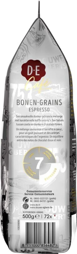 Douwe Egberts D.E Café Espresso Koffiebonen - Intensiteit 7/9 - 4 X 500 Gram -Koffiedrank Winkel 364x1200 21