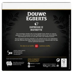 Douwe Egberts Espresso Ristretto Koffiecups Voordeelpak 20 Stuks 7 Douwe Egberts Espresso Ristretto Koffiecups Voordeelpak 20 Stuks -Koffiedrank Winkel 3657190 e6ff583c