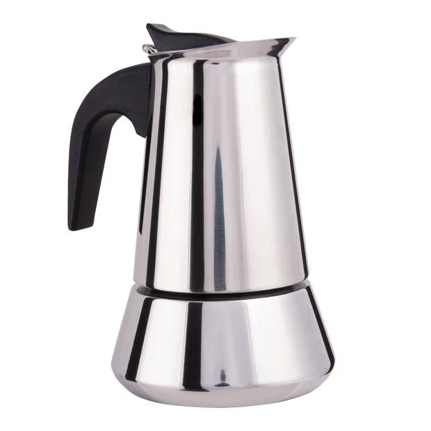 BiggCoffee Jun-6 Percolator - RVS - 6 Kopjes - Inductie Geschikt 2 BiggCoffee Jun-6 Percolator - RVS - 6 Kopjes - Inductie Geschikt - Afbeelding 2