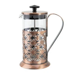 French Press Koffie/thee Maker/cafetiere Koperkleurig 350 Ml - Cafetiere