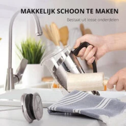 Qualitá French Press – Cafetiere – Koffiemaker – Franse Pers -Koffiedrank Winkel 3725878 0e88e75a