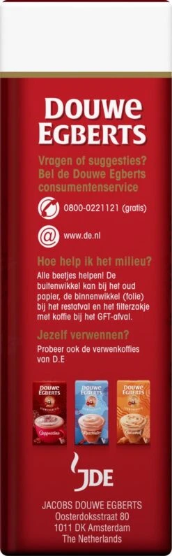 Douwe Egberts Aroma Rood Filterkoffie - 24 X 250 Gram -Koffiedrank Winkel 373x1200 1